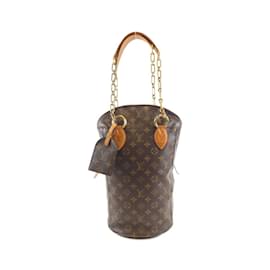 Louis Vuitton-Sac à main Monogram Punching Louis Vuitton-Marron