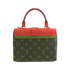 Louis Vuitton-Sac à main Louis Vuitton Monogram Rocky BB-Marron,Rouge