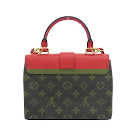 Louis Vuitton-Sac à main Rocky BB Monogram Louis Vuitton-Marron,Rouge