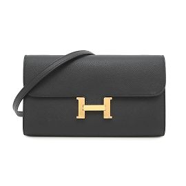 Hermes Hermès Constance To-Go Long Wallet Black