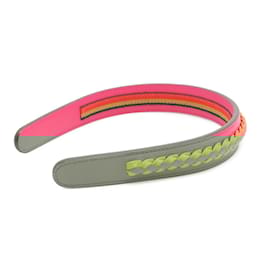 Hermès-Hermes Glenda Serie Orange Minian Swift Hair Band-Pink