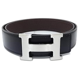 Hermès-Hermès Epsom Leather Belt-Black