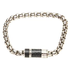 Bracciale a Catena Monogram Eclipse Louis Vuitton Nero Argento