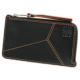 Monedero de cuero Loewe Puzzle Negro