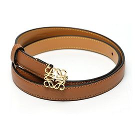 Cinto Loewe Anagram em couro de bezerro pebble tan Outro