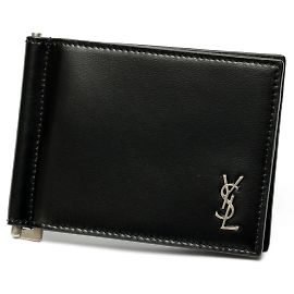 Carteira com clipe Cassandra Tiny da Saint Laurent Preto