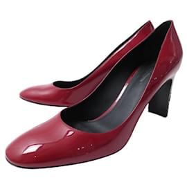 Bottega Veneta-BOTTEGA VENETA ISABELLA 522390 RED PATENT LEATHER PUMPS SIZE 41-Red