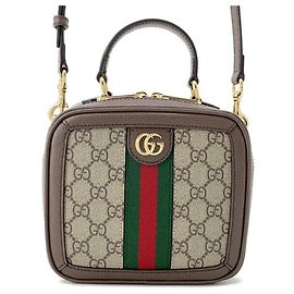 Borsa Gucci GG Supreme Ophidia Marrone Beige