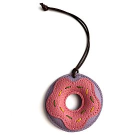 Autre Marque Charm in pelle donut multicolore Multicolore
