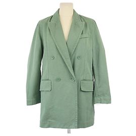 Max Mara einreihige Jacke in Armeegrün Andere