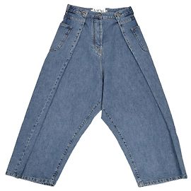 Pantalones harem baggy de mezclilla azul Loewe Azul
