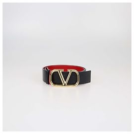 Cinturón reversible VLogo Valentino negro/rojo Negro Roja