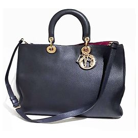 Große Diorissimo Tasche von Christian Dior Schwarz