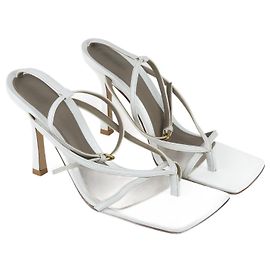 Autre Marque Sandales blanches à bride de cheville extensible Blanc