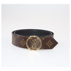 Ceinture réversible LV Circle Monogram marron Louis Vuitton Marron