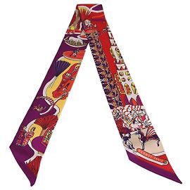 Hermès Twilly Hermes com Estampa Multicolorida da Exposição Universal Multicor