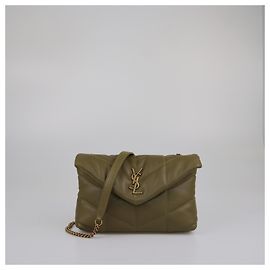 Bolsa de ombro mini puffer verde oliva Saint Laurent Verde oliva