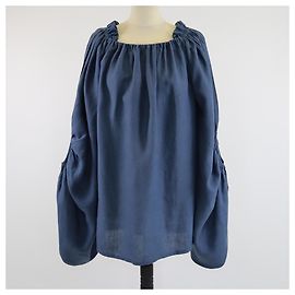 Autre Marque Robe Mini Kendra Off-Shoulder Blanc et Bleu Marine Blanc Bleu Marine