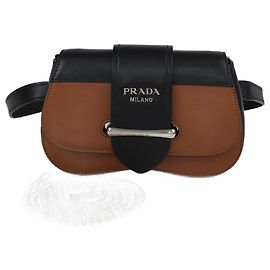 Sac ceinture Sidonie Prada marron/noir Marron Noir