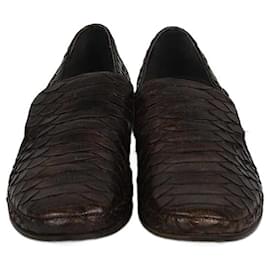Brunello Cucinelli Dunkelbraune Slipper Dunkelbraun