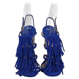 Sandali blu con frange Emporio Armani Blu