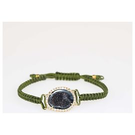 Autre Marque Bracelet en macramé vert Geode de Kimberly McDonald Vert