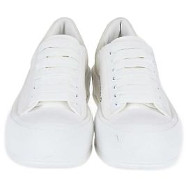Baskets à lacets blanches Alexander McQueen Blanc