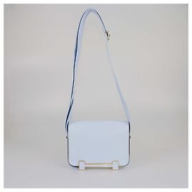 Bolsa Geta em cabra Mysore Bleu Brume da Hermès Outro