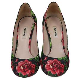 Miu Miu Multicolor Floral Printed Pumps Multiple colors