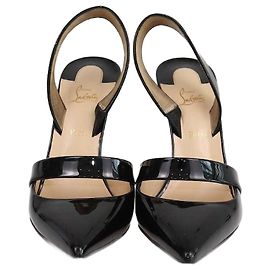 Christian Louboutin Black Actina Ankle Strap Pumps Black