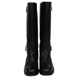 Hermès Hermes Black Whupstich Trim Riding Boots Black