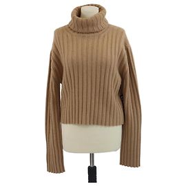Gucci brauner Langarm-Pullover mit Rollkragen Braun