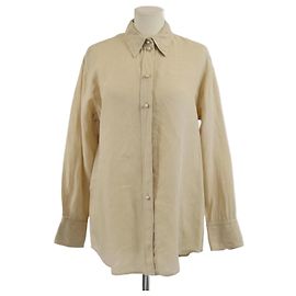 Chloé Camicia a maniche lunghe con bottoni in perla marrone chiaro Chloe Marrone chiaro