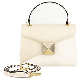Valentino Ivory Mini One Stud Handtasche Roh
