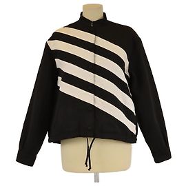 Giacca a maniche lunghe a righe nera/bianca Christian Dior Nero Bianco