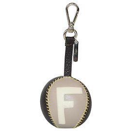 Porte-clés de baseball Fendi noir/beige Noir Beige