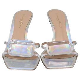 Gianvito Rossi Silver Jaipur Sandals Silvery