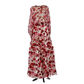 Conjunto de blusa e saia maxi com estampa de cravo Multiocor de Giambattista Valli Outro