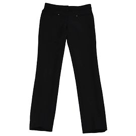 Calça Preta com Detalhe de Bolso com Zíper Christian Dior Preto
