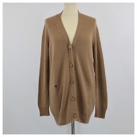 Cardigan a maniche lunghe ricamato con api marroni Christian Dior Marrone