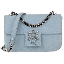 Alexander MCQueen Powder Blue Medium Insignia Chain Bag Other