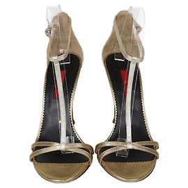 Sandali T-Strap Oro Carolina Herrera D'oro