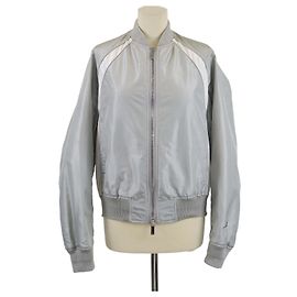 Autre Marque Grau bestickte Bomberjacke Christian Dior x Jordan Grau