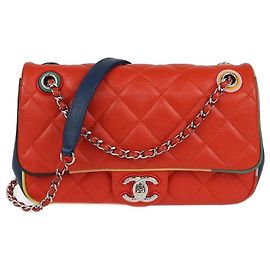 Sac à rabat petit Cuba en cuir matelassé multicolore de Chanel Multicolore