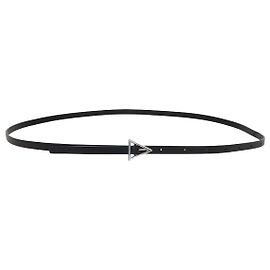 Cinturón triangular negro skinny Bottega Veneta Negro