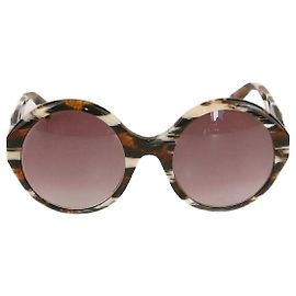 Gucci Multicolor/Burgundy Gradient Round Sunglasses Multiple colors Dark red
