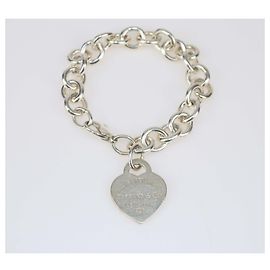 Bracelet en argent sterling avec tag en cœur Return To Tiffany de Tiffany & Co. Autre