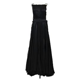 Autre Marque Schwarzes Ärmelloses Maxikleid Di Liborio Schwarz
