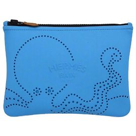 Hermès Hermes Bleu Neobain Poulpe Fiction Small Case Other