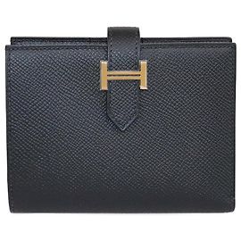 Hermès Hermes Nior Epsom Bearn Compact Wallet Other